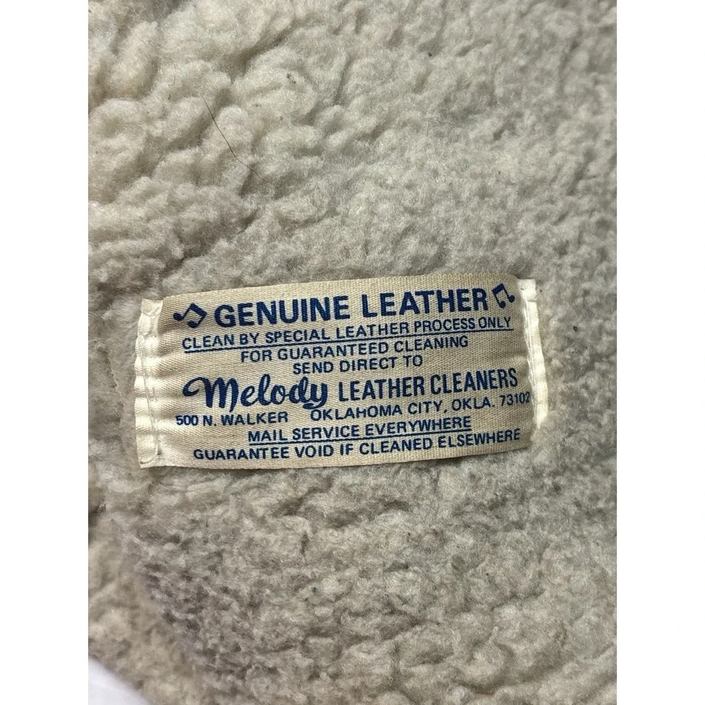 Vintage‎ Pioneer Wear Suede Leather Shearling Lined Vest Brown Western Snap 40